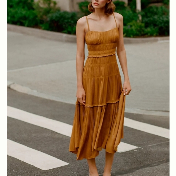 Anthropologie Ruched Slip Dress - black - Picture 11 of 14